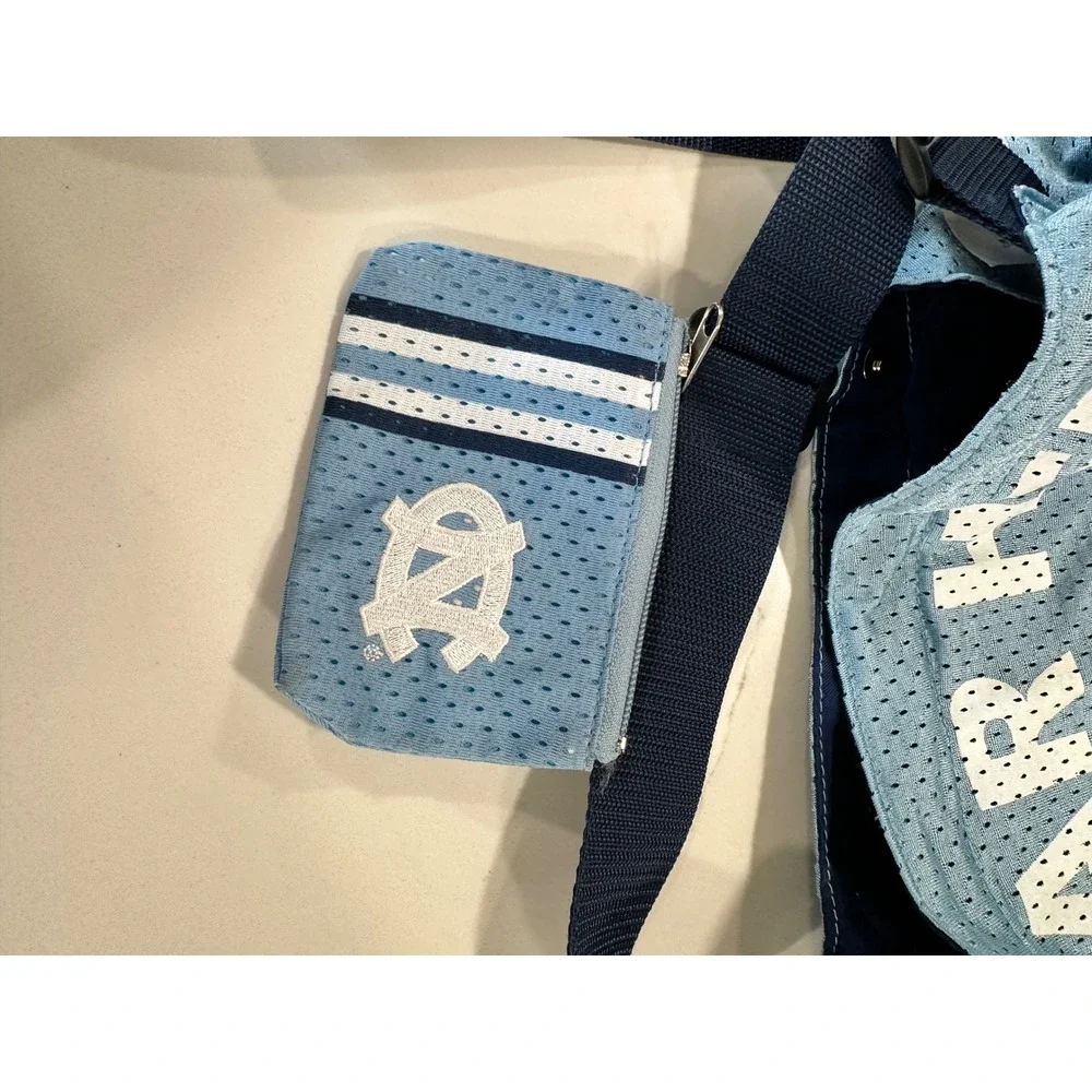 Spirit Ready UNC Tar Heels Jersey Mesh‎ Messenger Bag Crossbody Carolina Blue 00